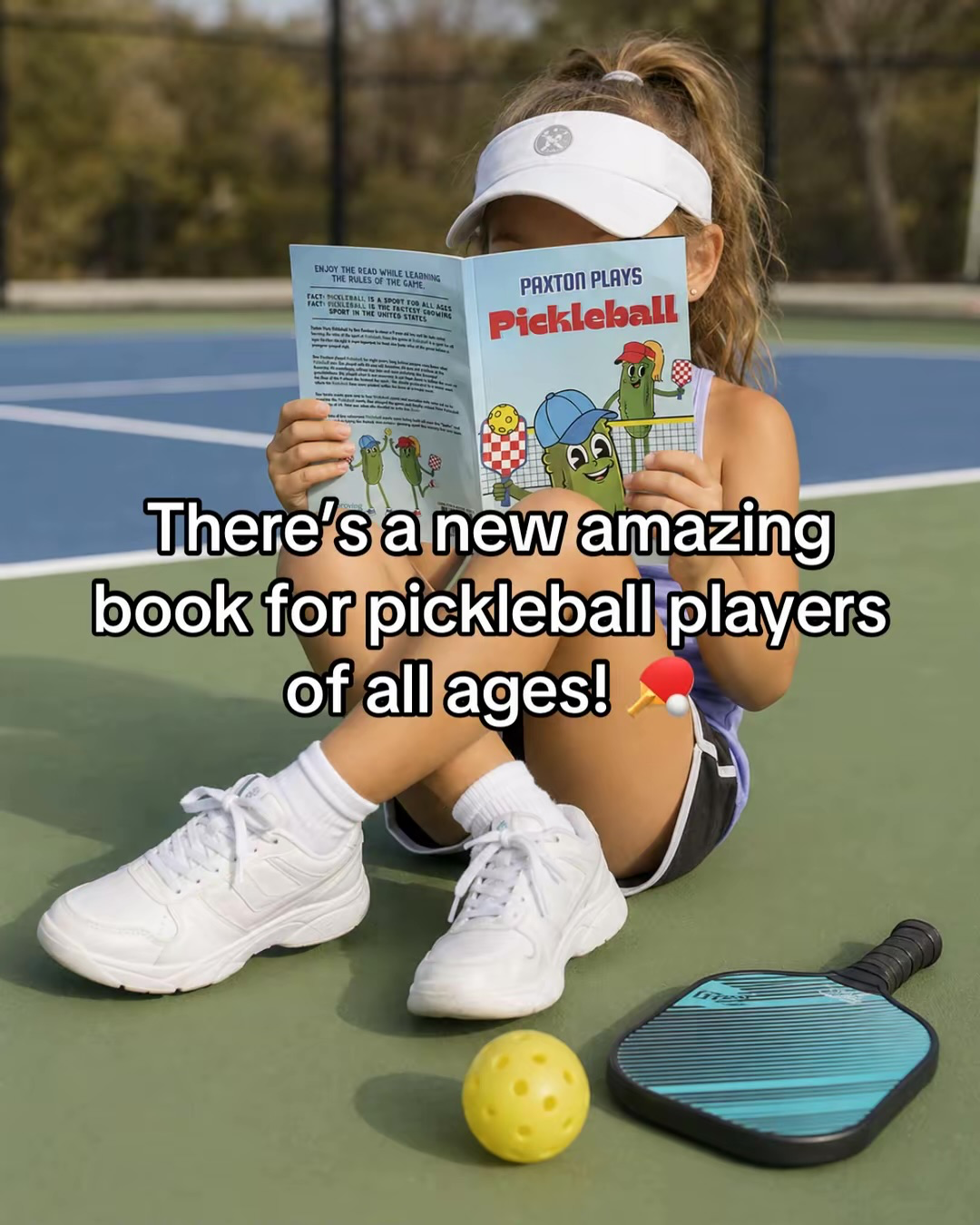 Paxton Plays Pickleball book campaign slide 2 of 4