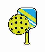 Pickleball paddle and ball